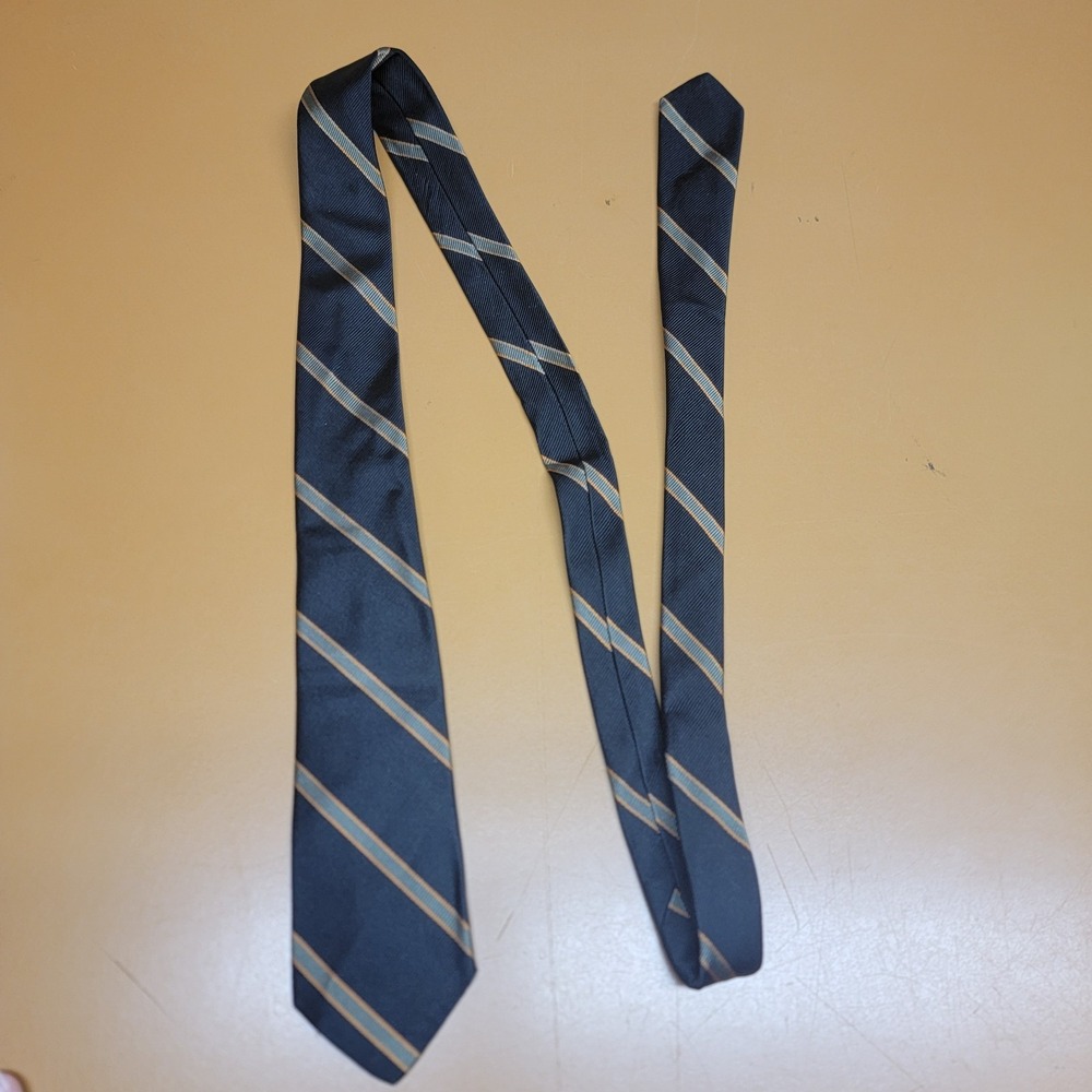 Andover Tie Navy Light Blue Stripe